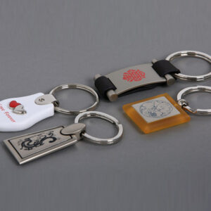 Premium Mixed-Material Custom Metal Keychain Collection
