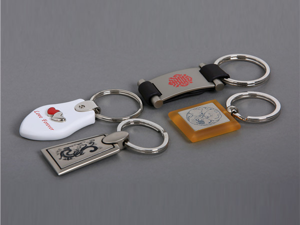 Premium Mixed-Material Custom Metal Keychain Collection