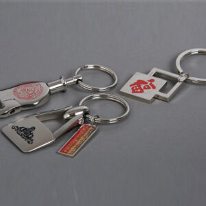 Executive Customized Metal Keychain Set with Unique Engravings