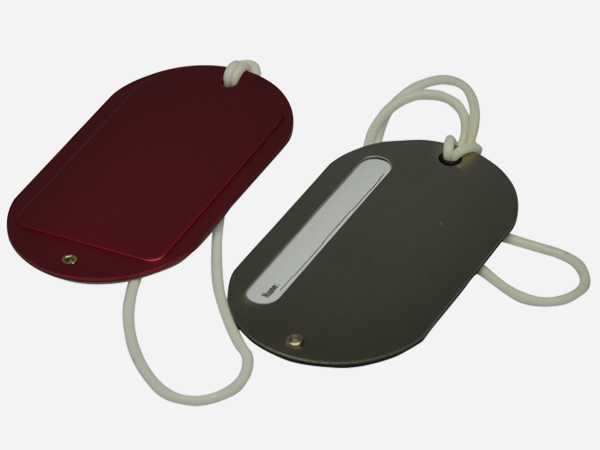 Classic Oval / Pill-Shaped Luggage Tag - Image 2