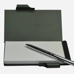 Classic Full Metal Pocket Notepad Case with Pen