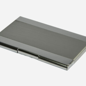 Classic Dual-Tone Full Metal Business Card Case