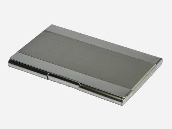 Classic Dual-Tone Full Metal Business Card Case